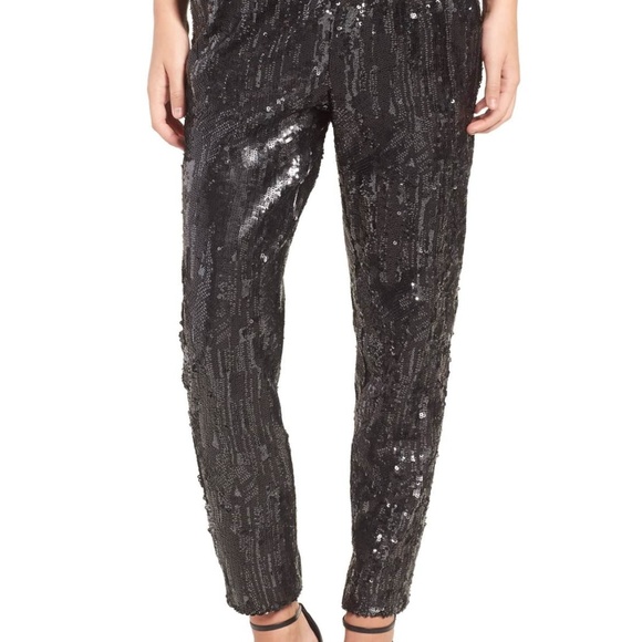 ✤ Trouve NWT Black Sequin Pants ✤ - Picture 2 of 6